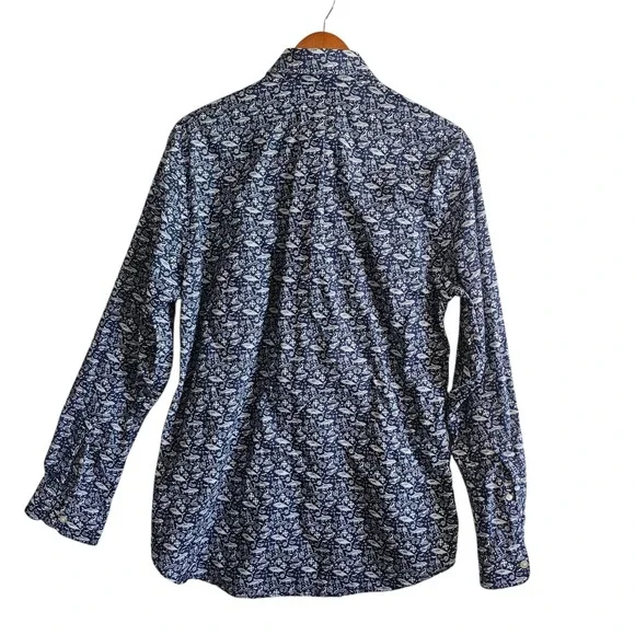 Vineyard Vines Slim Fit Murray Shirt‎ Nautical Print Button Down Size M - Picture 8 of 10